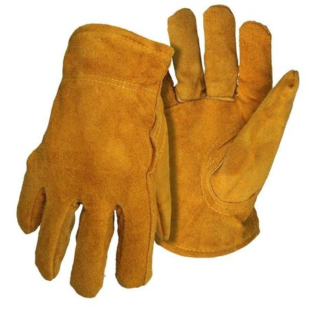BOSS Driver Gloves, Men's, 2XL, Keystone Thumb, Open, Shirred Elastic Back Cuff, Leather 41762X